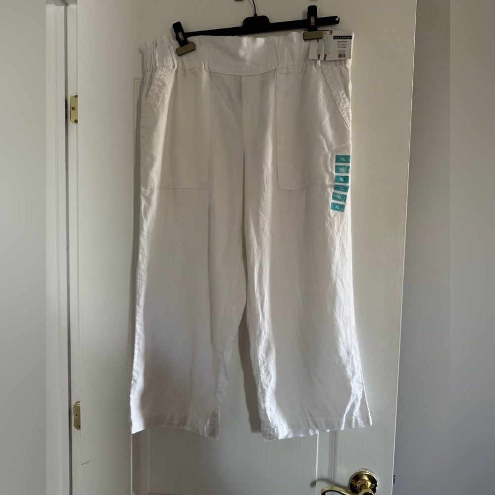 Zac & Rachel NWT Wide Leg Pants in white